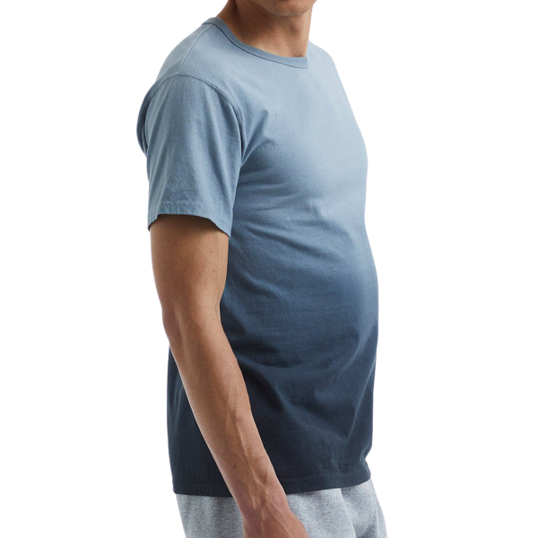 Champion Unisex Classic Jersey Dip Dye T-Shirt, Black Ombre, Right Sleeve view