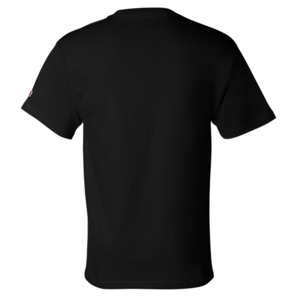 Champion Unisex Classic T-Shirt, Black, Back view