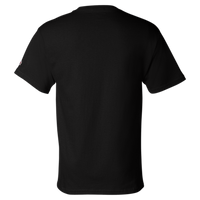 Champion Unisex Classic T-Shirt, Black, Back view