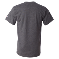 Champion Unisex Classic T-Shirt, Charcoal Heather, Back view