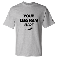 Champion Unisex Classic T-Shirt, Light Steel, Front view, Mockup