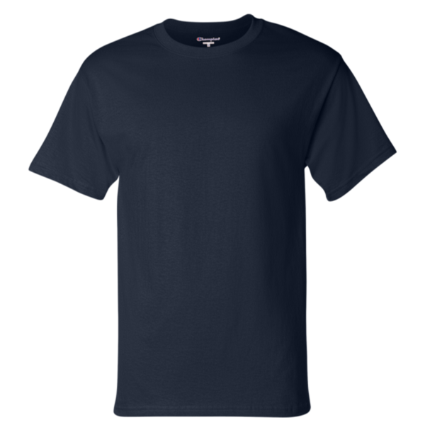 Champion Unisex Classic T-Shirt, Navy, Front view