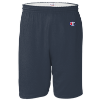 Champion Unisex Cotton Gym Shorts, Navy, Front view