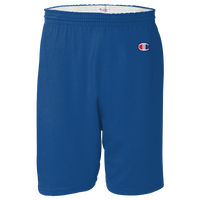 Champion Unisex Cotton Gym Shorts, Royal Blue, Front view