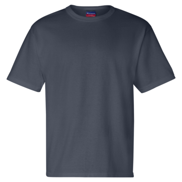 Champion Unisex Heritage Jersey T-Shirt, Navy, Front view