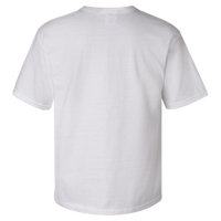 Champion Unisex Heritage Jersey T-Shirt, White, Back view