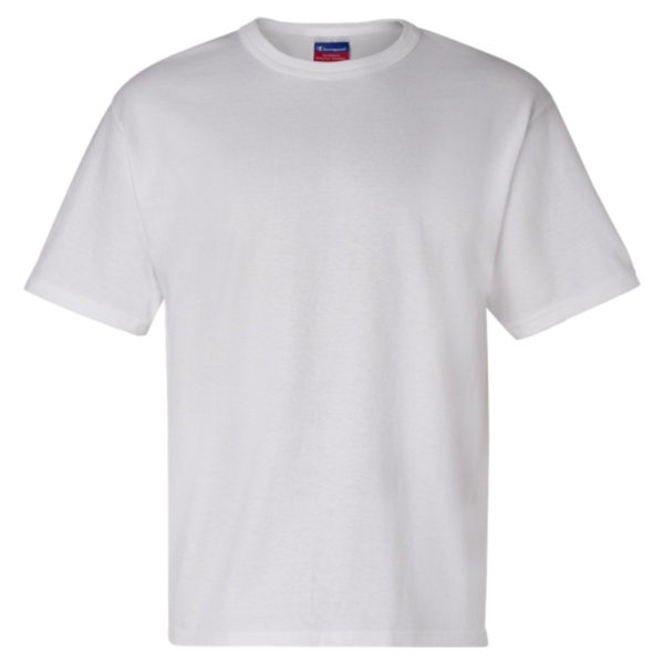 Champion Unisex Heritage Jersey T-Shirt, White, Front view