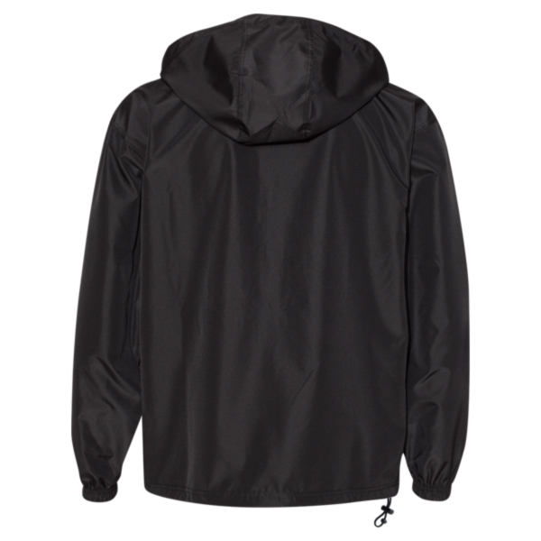 Champion Unisex Packable Anorak Jacket, Black, Back view