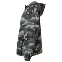 Champion Unisex Packable Anorak Jacket, Concrete Camo, Left Sleeve view