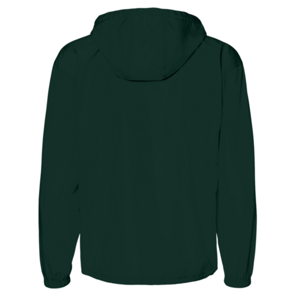 Champion Unisex Packable Anorak Jacket, Dark Green, Back view