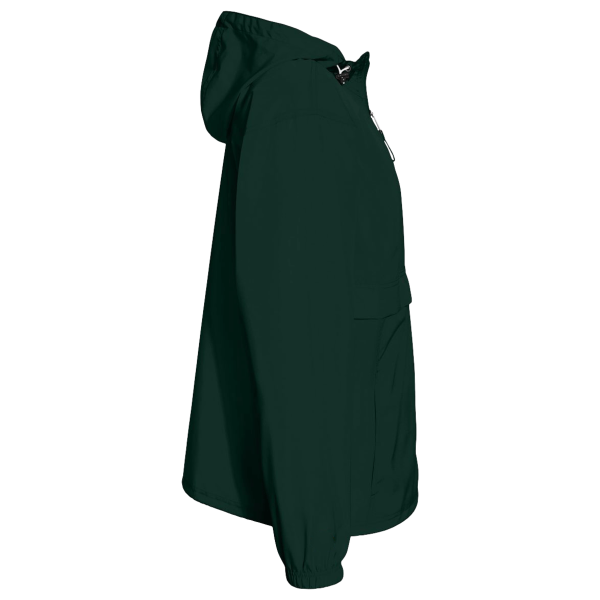 Champion Unisex Packable Anorak Jacket, Dark Green, Right Sleeve view
