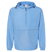 Champion Unisex Packable Anorak Jacket, Light Blue, Front view