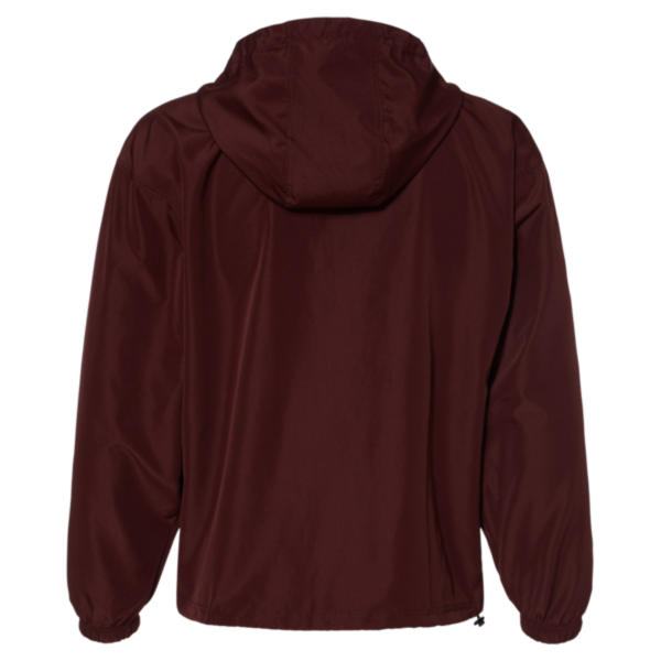 Champion Unisex Packable Anorak Jacket, Maroon, Back view