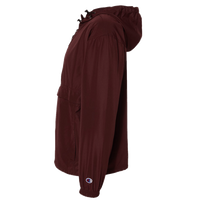 Champion Unisex Packable Anorak Jacket, Maroon, Left Sleeve view