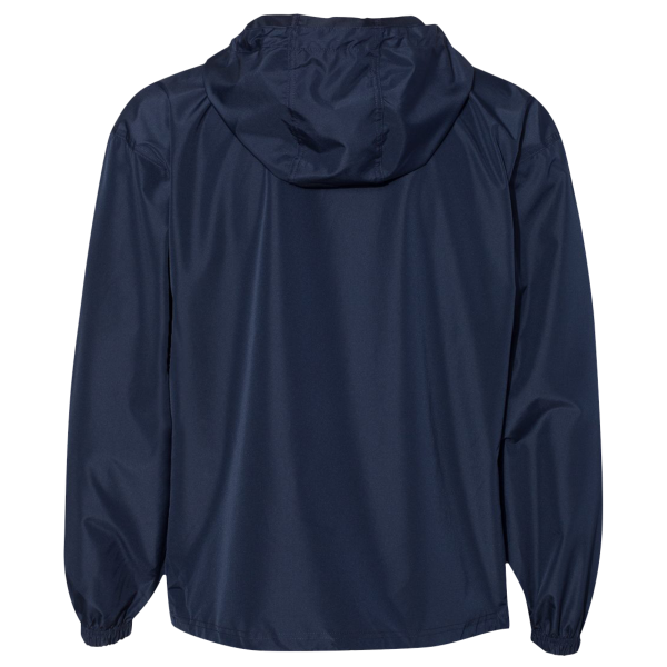 Champion Unisex Packable Anorak Jacket, Navy, Back view