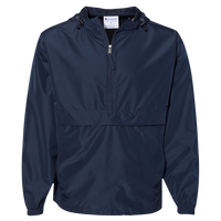 Champion Unisex Packable Anorak Jacket, Navy, Front view