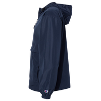 Champion Unisex Packable Anorak Jacket, Navy, Left Sleeve view
