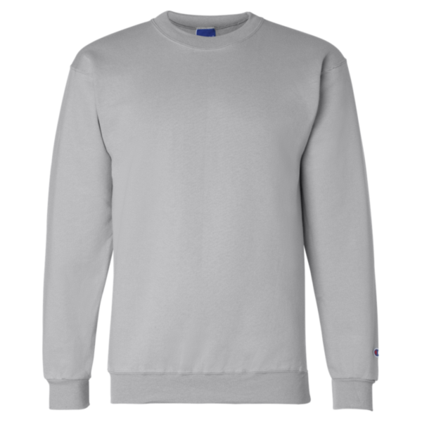Champion Unisex Powerblend® Crewneck Sweatshirt, Light Steel, Front view