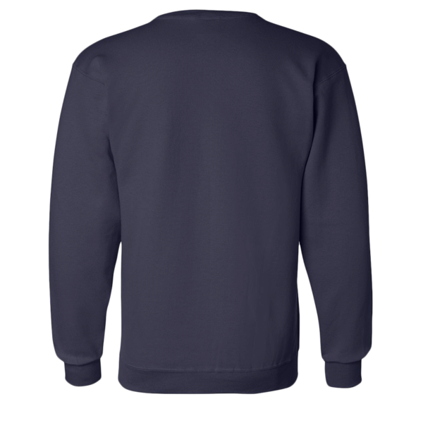 Champion Unisex Powerblend® Crewneck Sweatshirt, Navy, Back view
