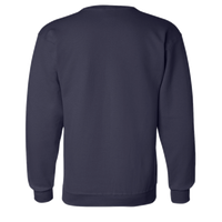 Champion Unisex Powerblend® Crewneck Sweatshirt, Navy, Back view
