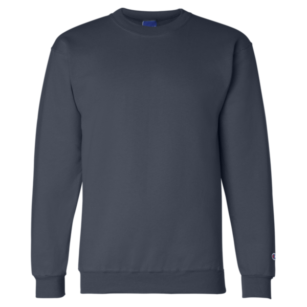 Champion Unisex Powerblend® Crewneck Sweatshirt, Navy, Front view
