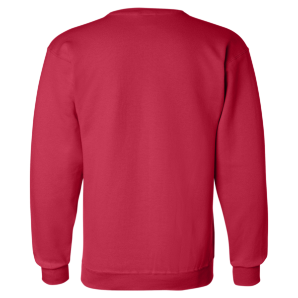 Champion Unisex Powerblend® Crewneck Sweatshirt, Scarlet, Back view