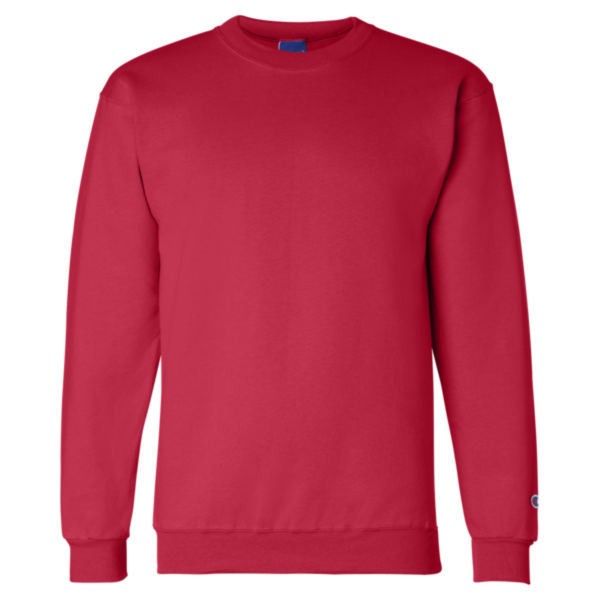 Champion Unisex Powerblend® Crewneck Sweatshirt, Scarlet, Front view