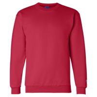 Champion Unisex Powerblend® Crewneck Sweatshirt, Scarlet, Front view