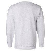 Champion Unisex Powerblend® Crewneck Sweatshirt, Silver Grey, Back view