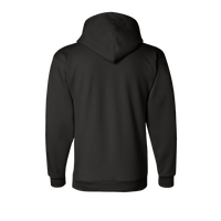 Champion Unisex Powerblend® Hooded Sweatshirt, Black, Back view