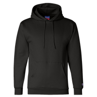 Champion Unisex Powerblend® Hooded Sweatshirt, Black, Front view
