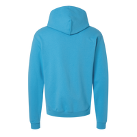 Champion Unisex Powerblend® Hooded Sweatshirt, Blue Lagoon, Back view