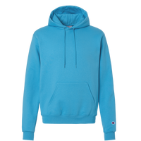 Champion Unisex Powerblend® Hooded Sweatshirt, Blue Lagoon, Front view