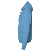 Champion Unisex Powerblend® Hooded Sweatshirt, Blue Lagoon, Left Sleeve view