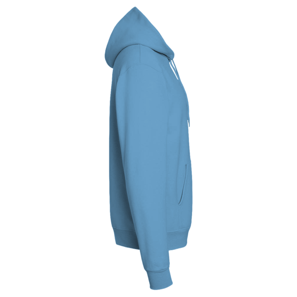 Champion Unisex Powerblend® Hooded Sweatshirt, Blue Lagoon, Right Sleeve view