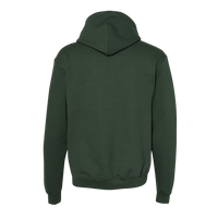 Champion Unisex Powerblend® Hooded Sweatshirt, Dark Green, Back view