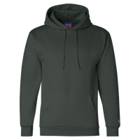 Champion Unisex Powerblend® Hooded Sweatshirt, Dark Green, Front view