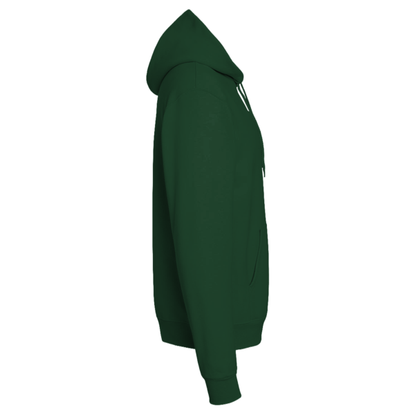 Champion Unisex Powerblend® Hooded Sweatshirt, Dark Green, Right Sleeve view