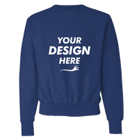 Champion Unisex Reverse Weave® Crewneck Sweatshirt, Athletic Royal, Front view, Mockup