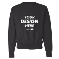 Champion Unisex Reverse Weave® Crewneck Sweatshirt, Charcoal Heather, Front view, Mockup