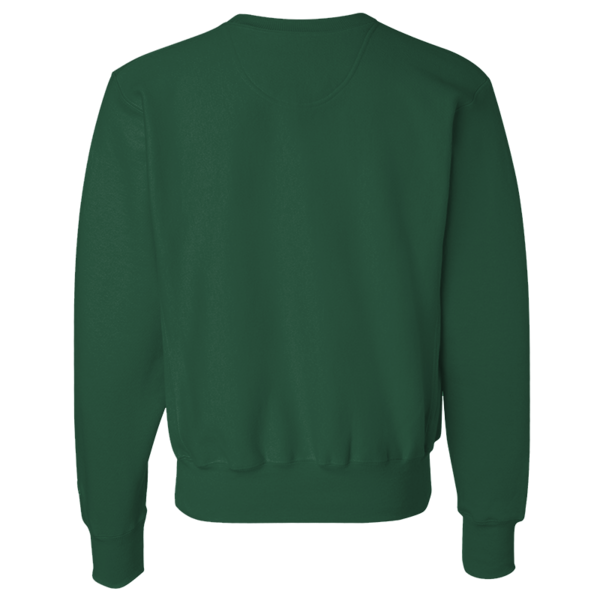 Champion Unisex Reverse Weave® Crewneck Sweatshirt, Dark Green, Back view