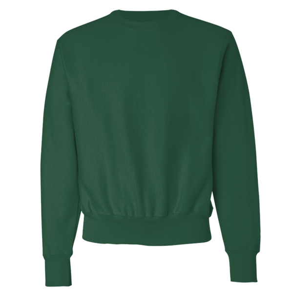Champion Unisex Reverse Weave® Crewneck Sweatshirt, Dark Green, Front view