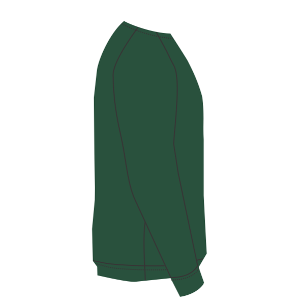 Champion Unisex Reverse Weave® Crewneck Sweatshirt, Dark Green, Right Side view