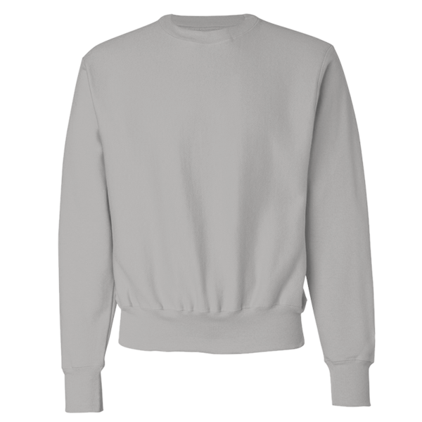 Champion Unisex Reverse Weave® Crewneck Sweatshirt, Silver Grey, Front view