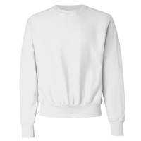 Champion Unisex Reverse Weave® Crewneck Sweatshirt, White, Front view
