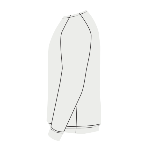 Champion Unisex Reverse Weave® Crewneck Sweatshirt, White, Left Side view