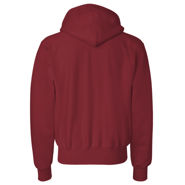 Champion Unisex Reverse Weave® Hooded Sweatshirt, Cardinal, Back view