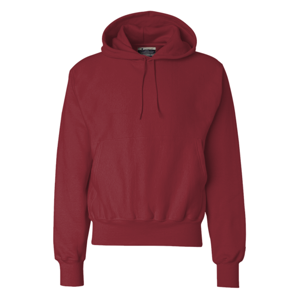 Champion Unisex Reverse Weave® Hooded Sweatshirt, Cardinal, Front view