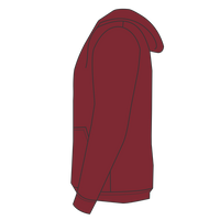 Champion Unisex Reverse Weave® Hooded Sweatshirt, Cardinal, Left Sleeve view