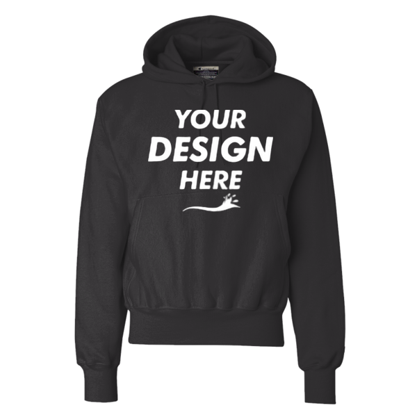 Champion Unisex Reverse Weave® Hooded Sweatshirt, Charcoal Heather, Front view, Mockup